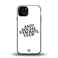 gym rats club back phone cover | glass case for iphone 13