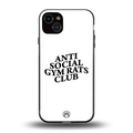 gym rats club back phone cover | glass case for iphone 15 plus