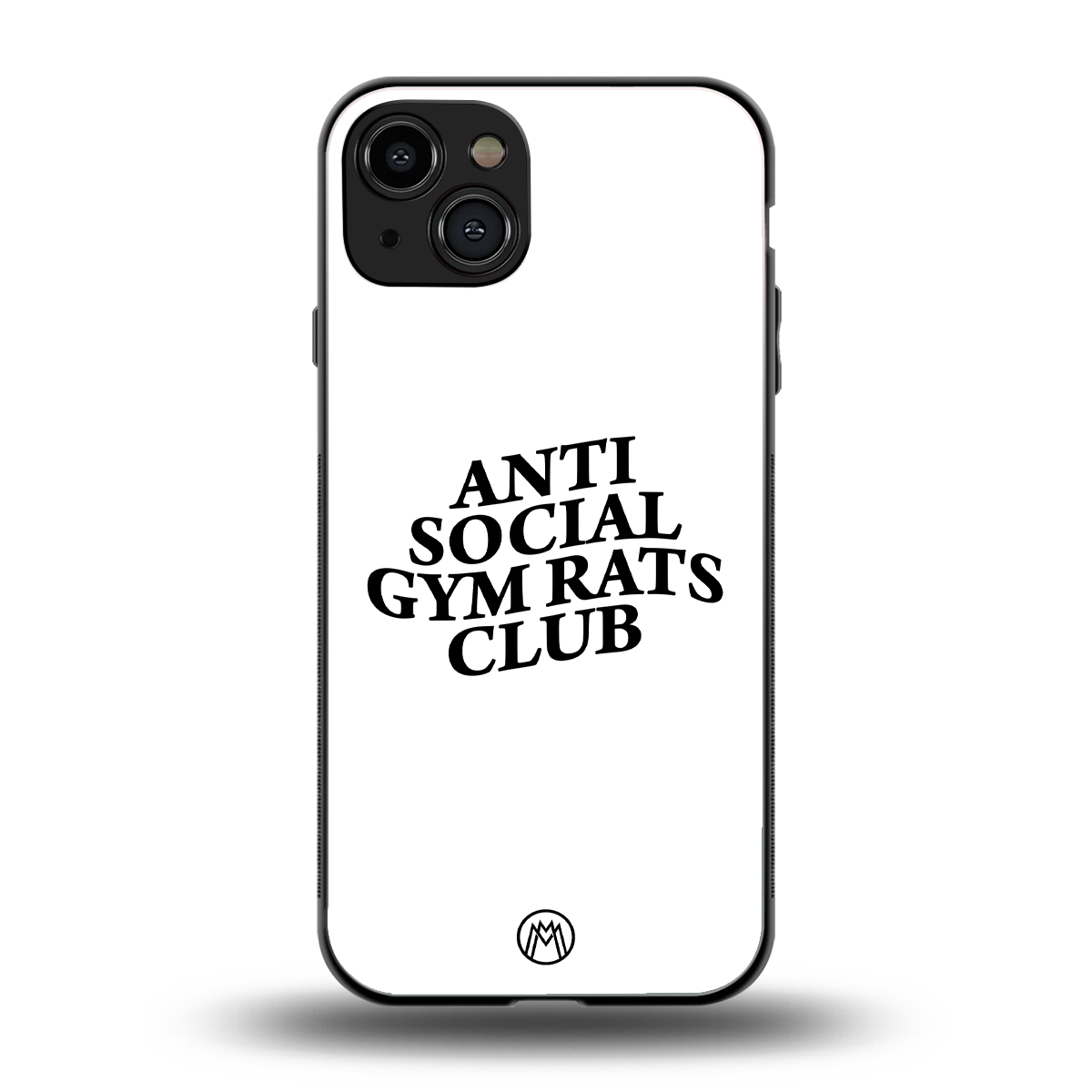 gym rats club back phone cover | glass case for iphone 15