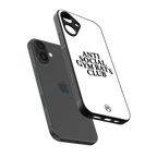 gym rats club back phone cover | glass case for iphone 16 plus