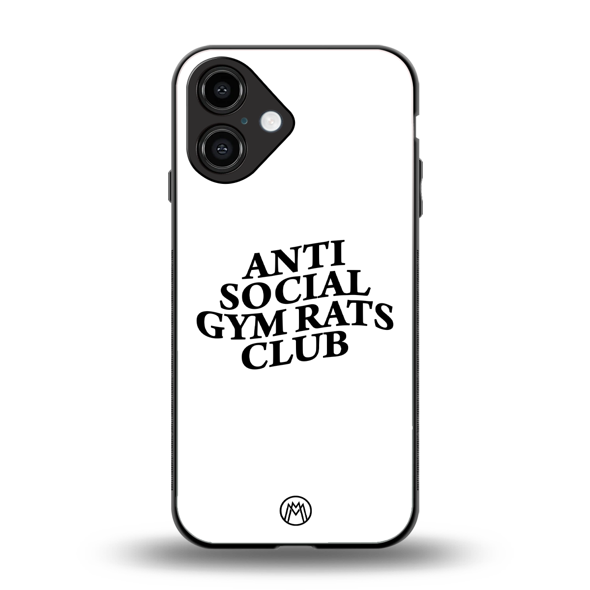 gym rats club back phone cover | glass case for iphone 16