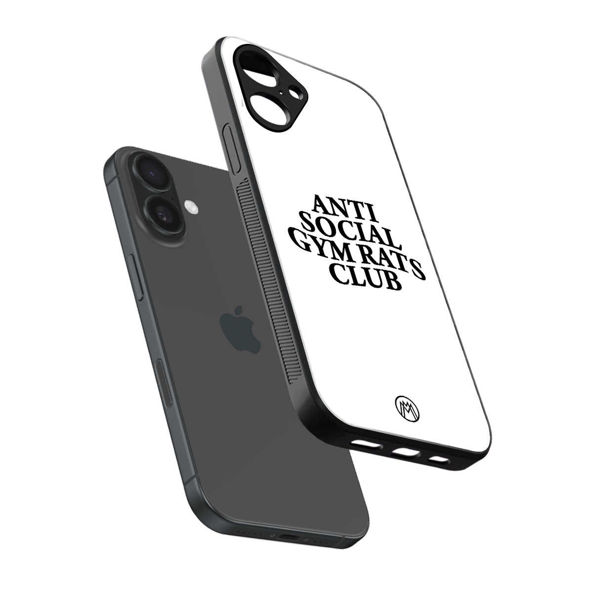gym rats club back phone cover | glass case for iphone 16