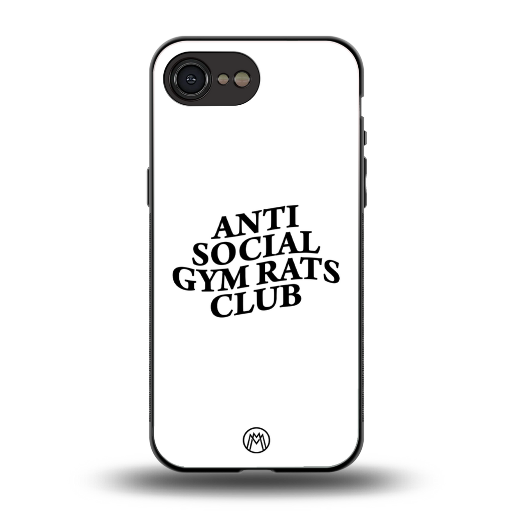 gym rats club back phone cover | glass case for iphone 16e