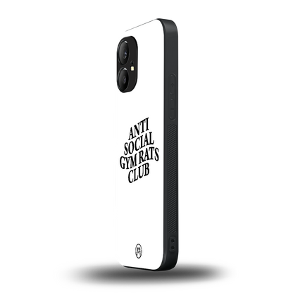 gym rats club back phone cover | glass case for nothing phone 1