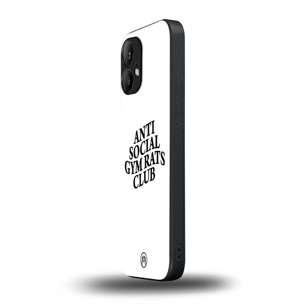 gym rats club back phone cover | glass case for nothing phone 2
