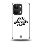 gym rats club back phone cover | glass case for oneplus nord 3