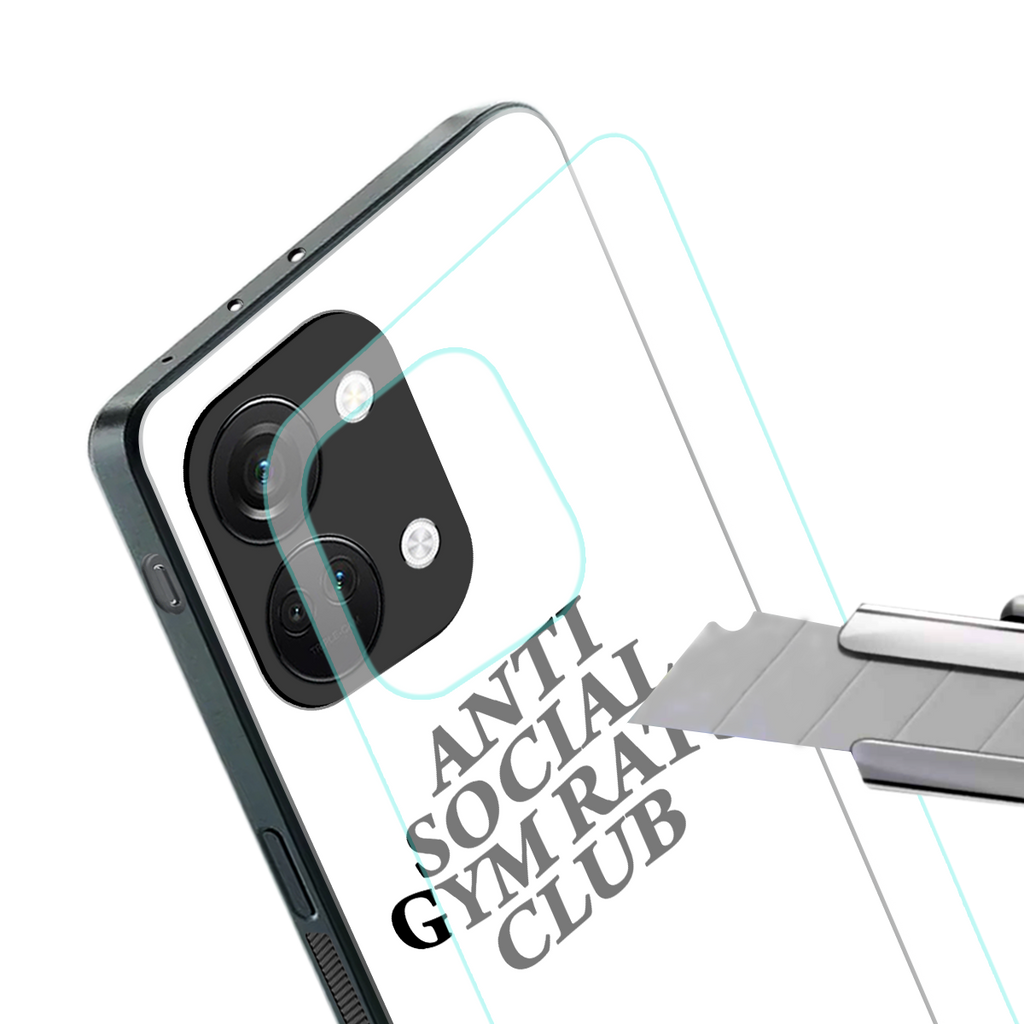 gym rats club back phone cover | glass case for oneplus nord 3