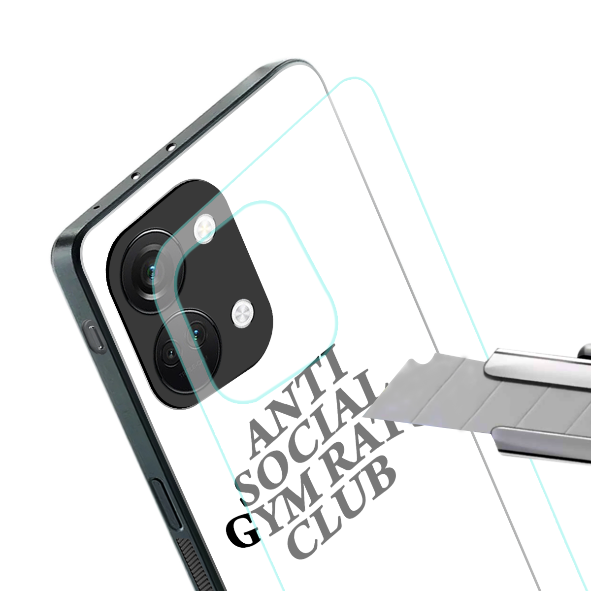 gym rats club back phone cover | glass case for oneplus nord 3