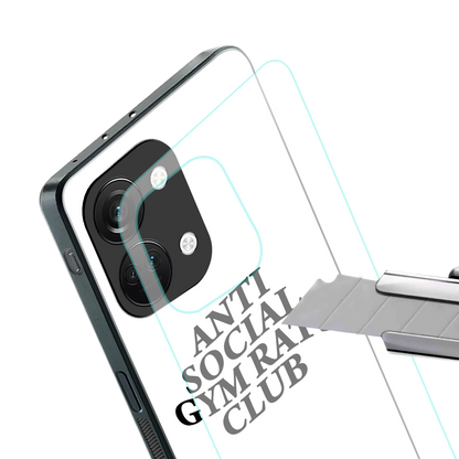 gym rats club back phone cover | glass case for oneplus nord 3