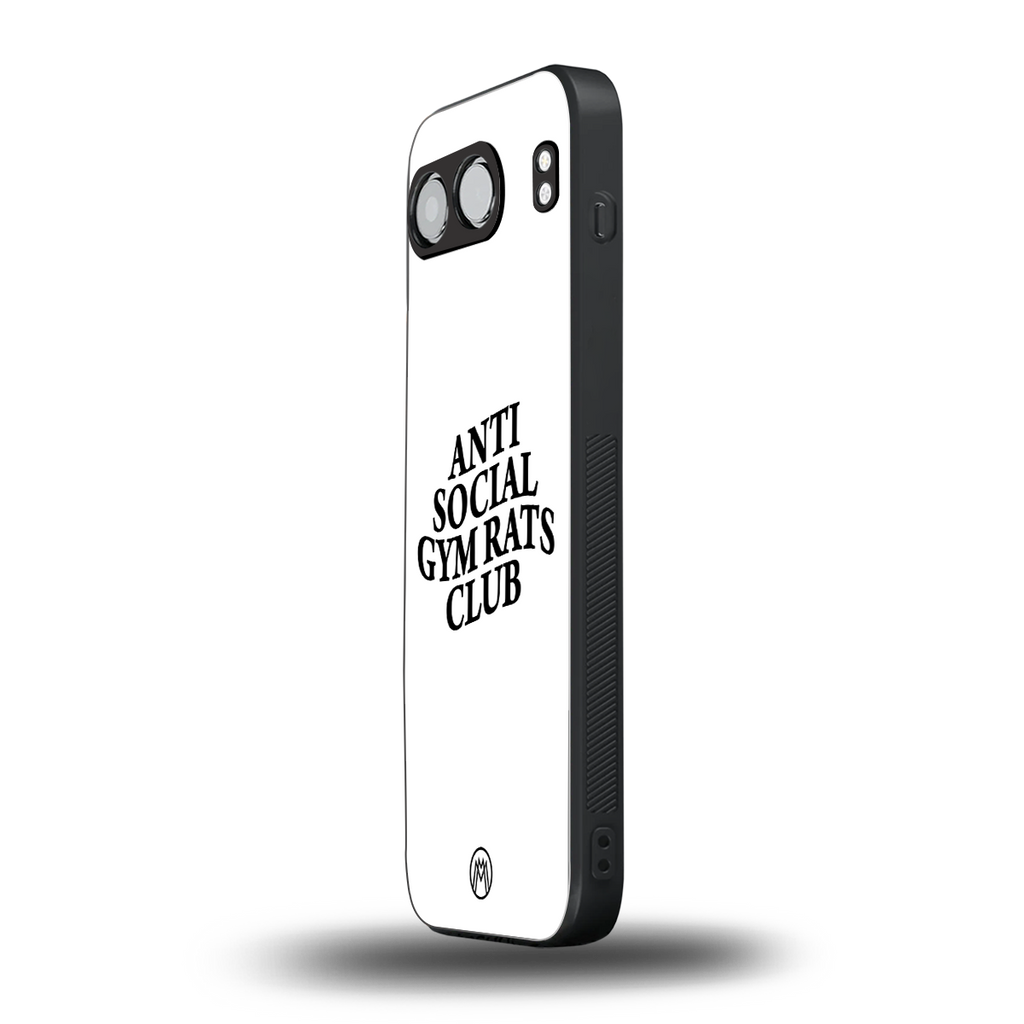 gym rats club back phone cover | glass case for oneplus nord 4