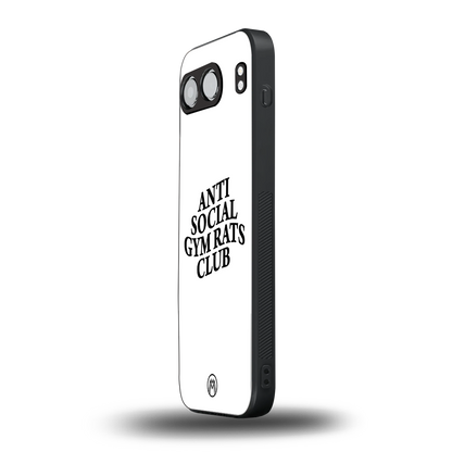 gym rats club back phone cover | glass case for oneplus nord 4