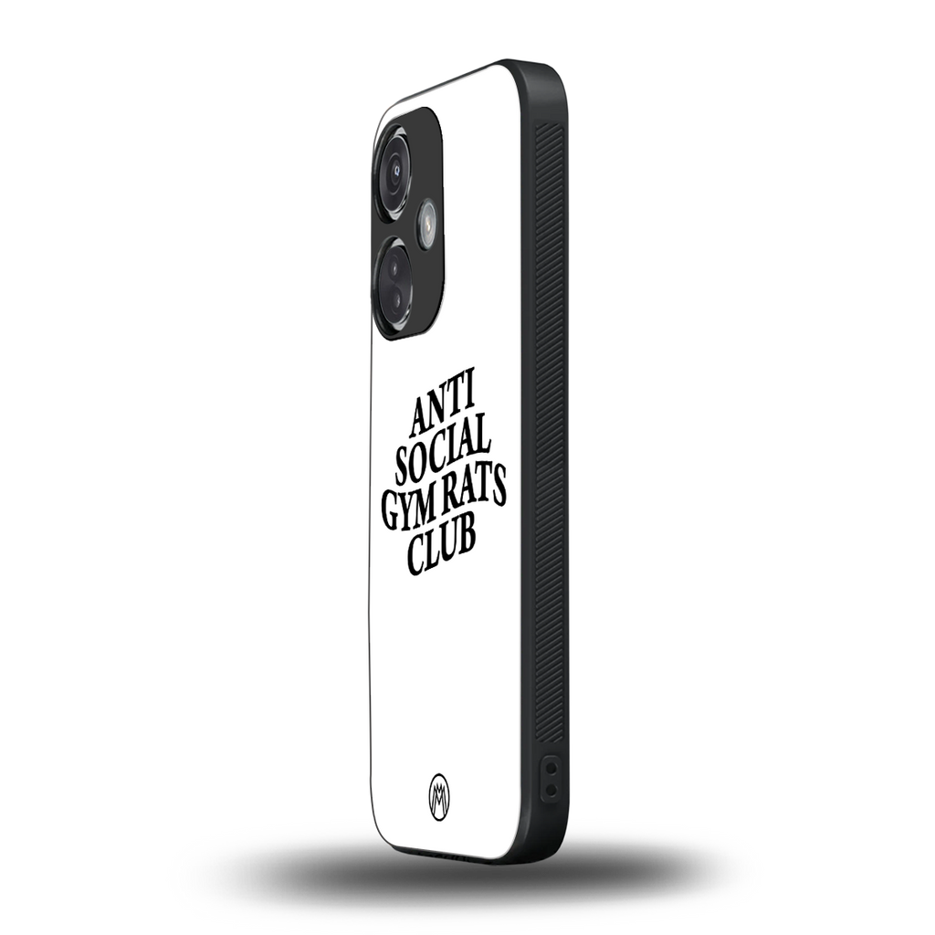gym rats club back phone cover | glass case for oneplus nord ce 3