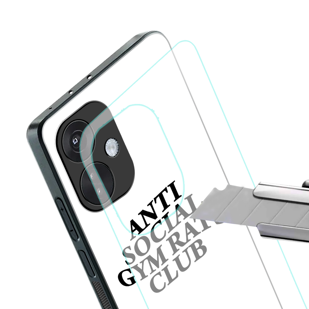 gym rats club back phone cover | glass case for oneplus nord ce 3