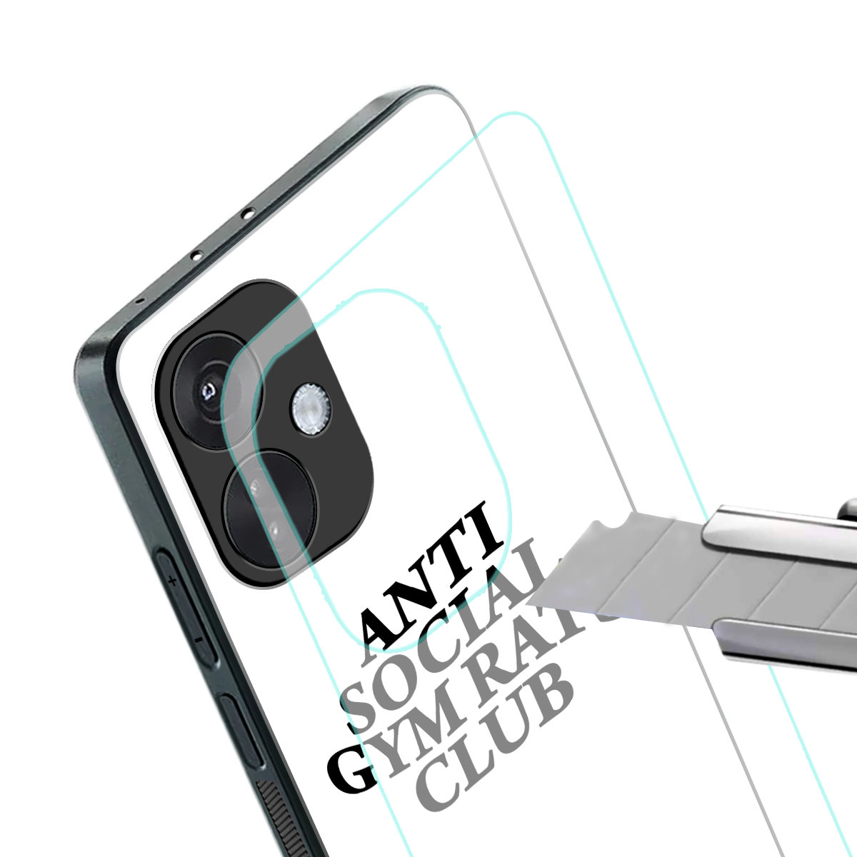 gym rats club back phone cover | glass case for oneplus nord ce 3