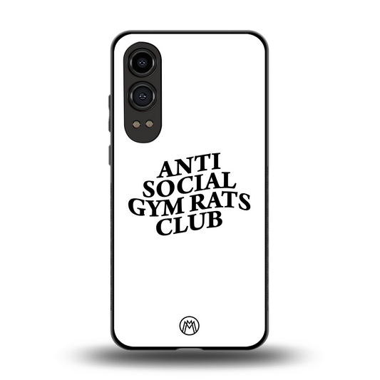 gym rats club back phone cover | glass case for oneplus nord ce 4 lite