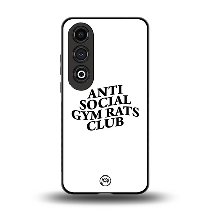 gym rats club back phone cover | glass case for oneplus nord ce 4