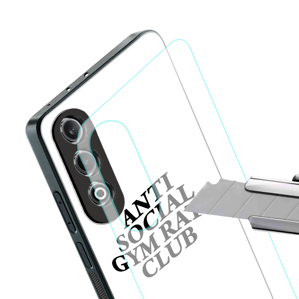 gym rats club back phone cover | glass case for oneplus nord ce 4