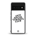 gym rats club back phone cover | glass case for google pixel 6 pro