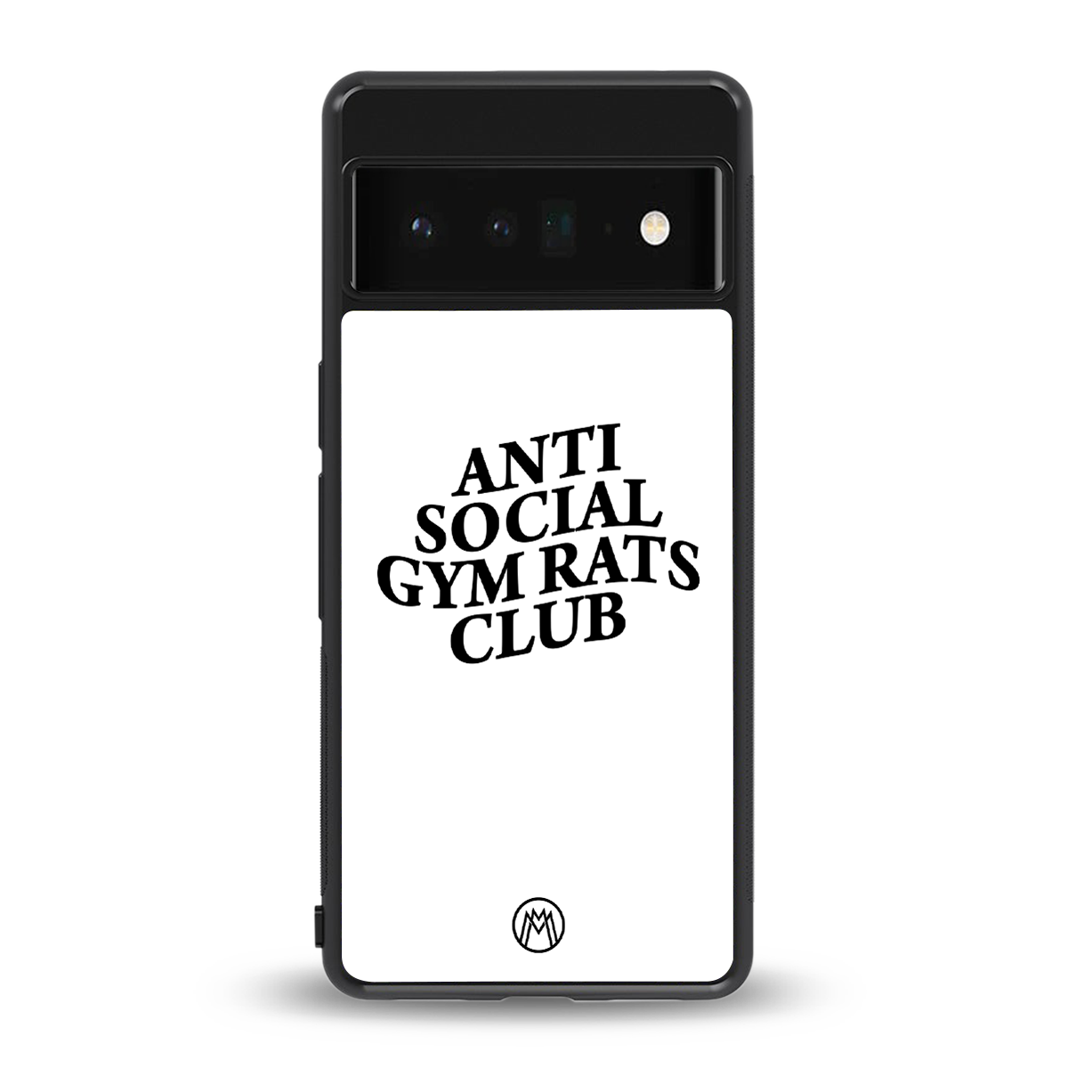 gym rats club back phone cover | glass case for google pixel 6 pro