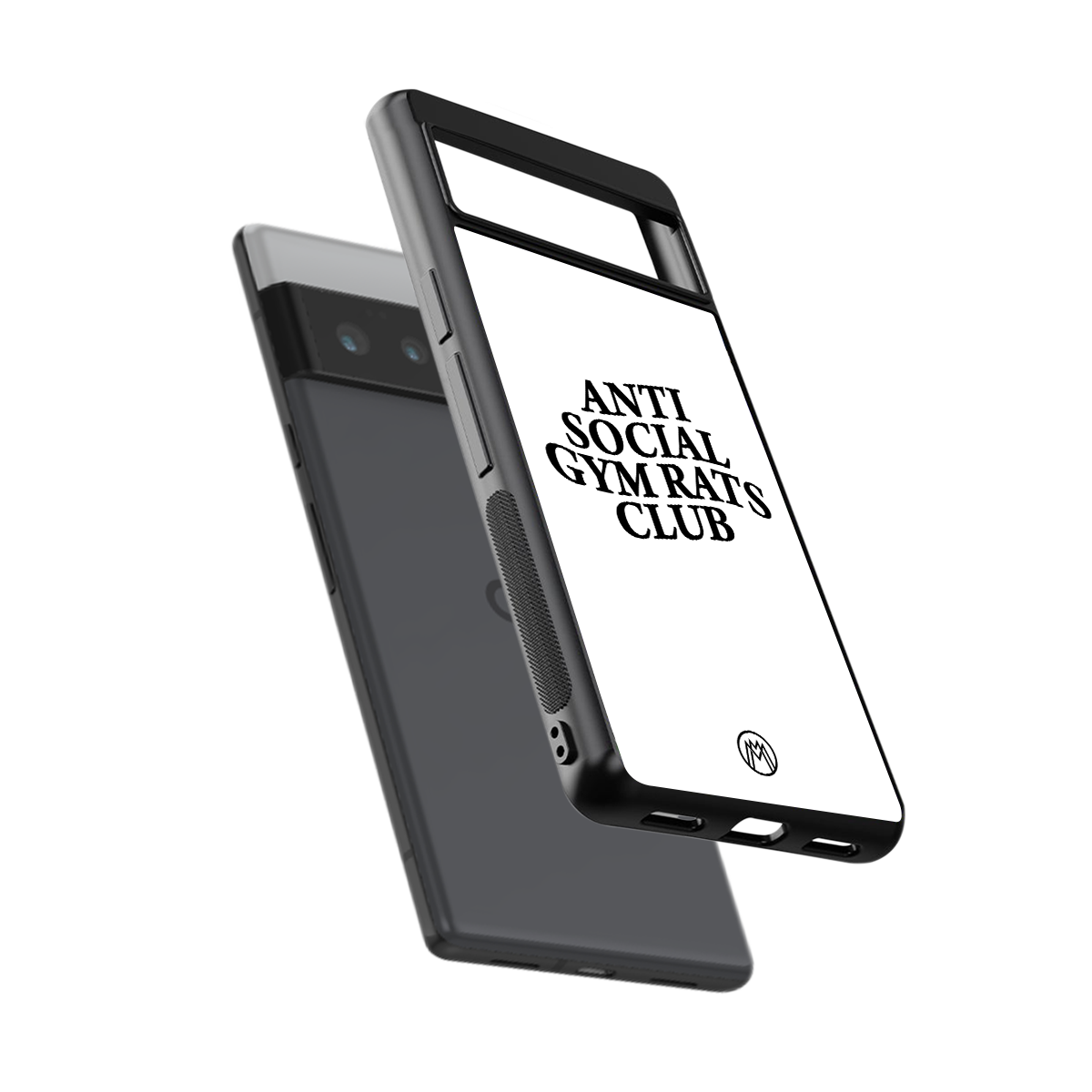 gym rats club back phone cover | glass case for google pixel 6 pro