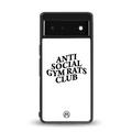 gym rats club back phone cover | glass case for google pixel 6