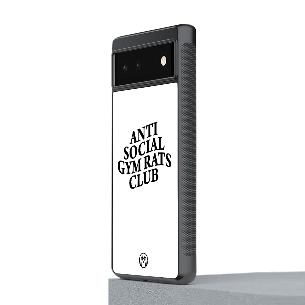 gym rats club back phone cover | glass case for google pixel 6