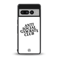 gym rats club back phone cover | glass case for google pixel 7 pro