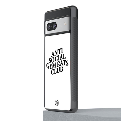 gym rats club back phone cover | glass case for Google Pixel 7