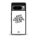 gym rats club back phone cover | glass case for google pixel 8 pro
