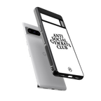 gym rats club back phone cover | glass case for google pixel 8 pro