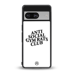 gym rats club back phone cover | glass case for Google Pixel 8