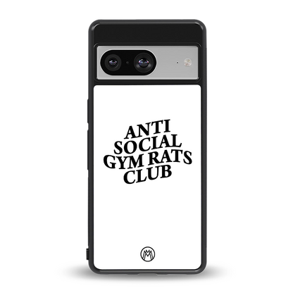 gym rats club back phone cover | glass case for Google Pixel 8
