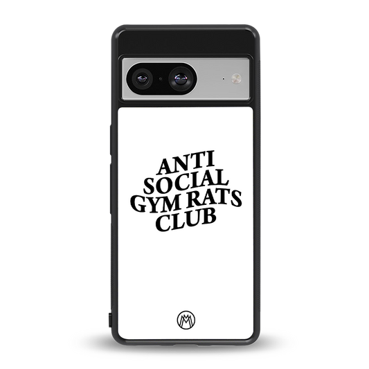 gym rats club back phone cover | glass case for Google Pixel 8