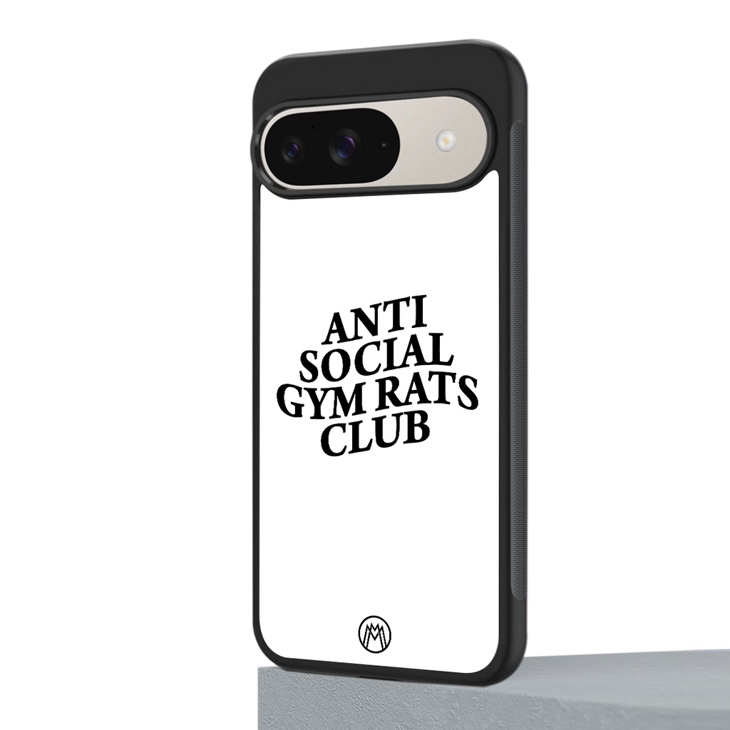 gym rats club back phone cover | glass case for google pixel 9