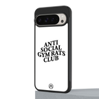 gym rats club back phone cover | glass case for google pixel 9 pro