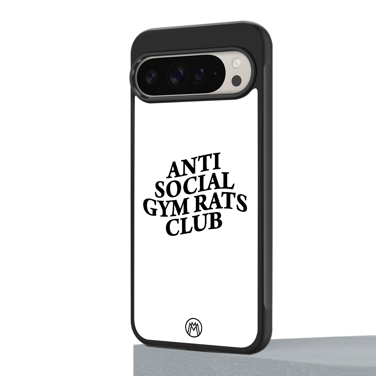 gym rats club back phone cover | glass case for google pixel 9 pro xl