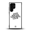 gym rats club back phone cover | glass case for samsung galaxy s23 ultra