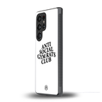gym rats club back phone cover | glass case for samsung galaxy s25 ultra