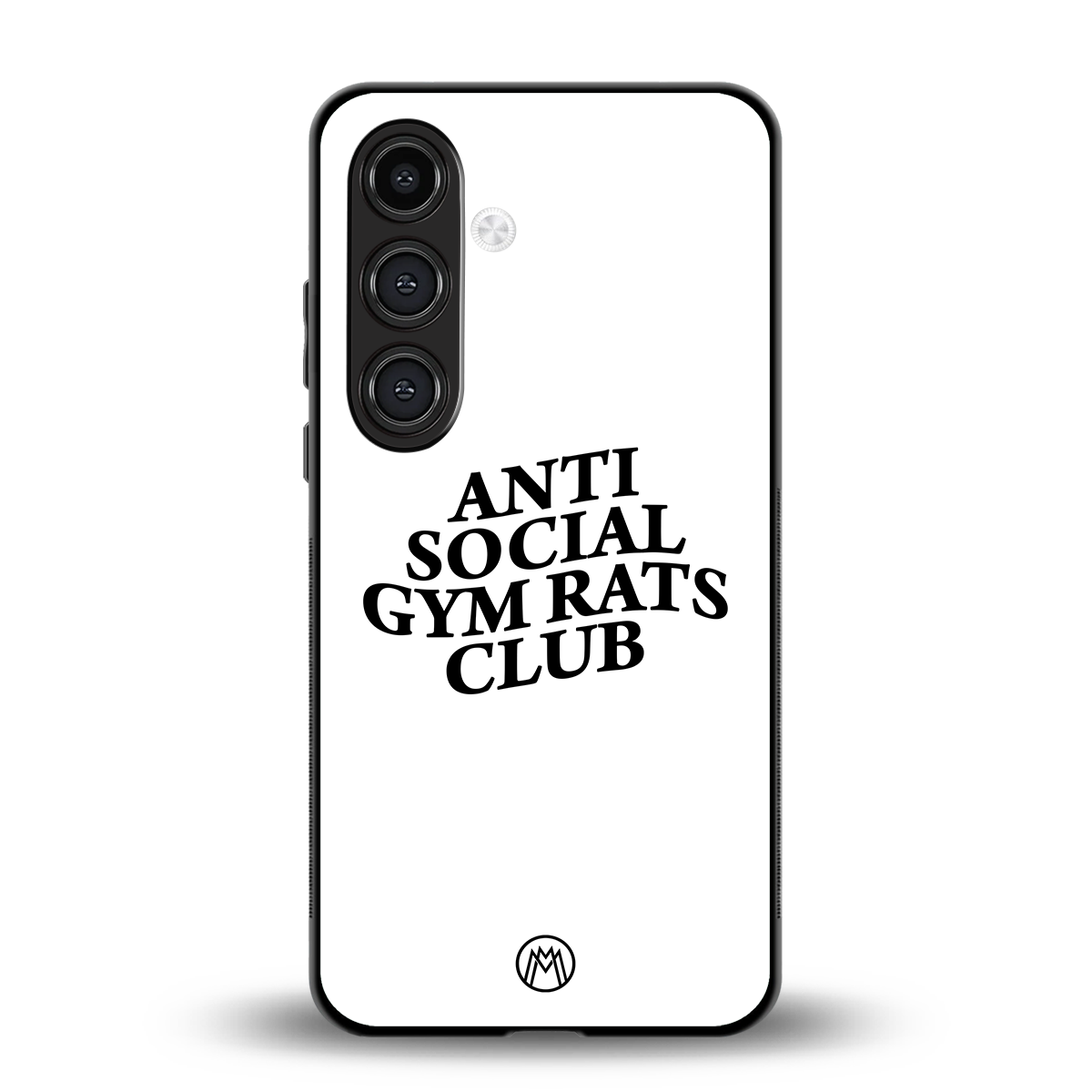 gym rats club back phone cover | glass case for samsung galaxy s24 fe