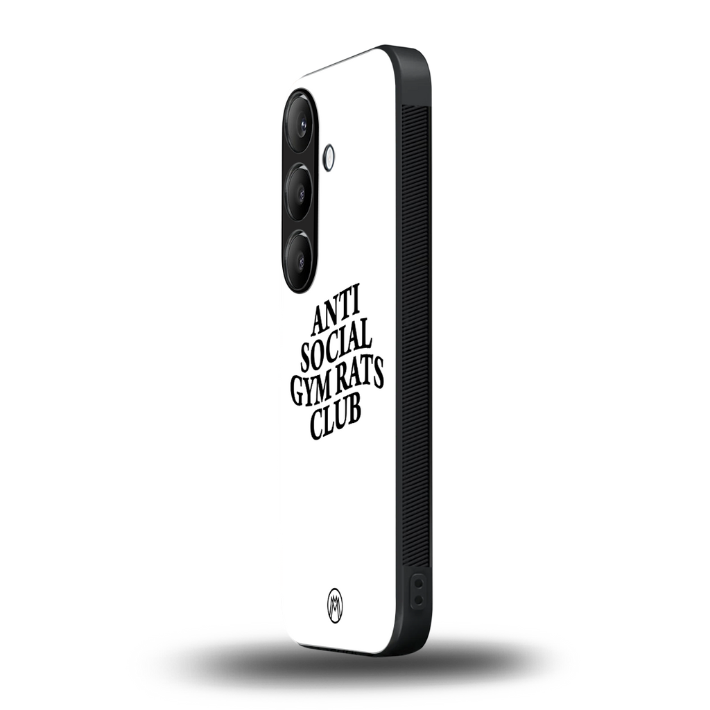 gym rats club back phone cover | glass case for samsung galaxy s25