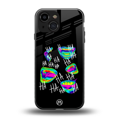 hahahahahaha back phone cover | glass case for iphone 13 mini