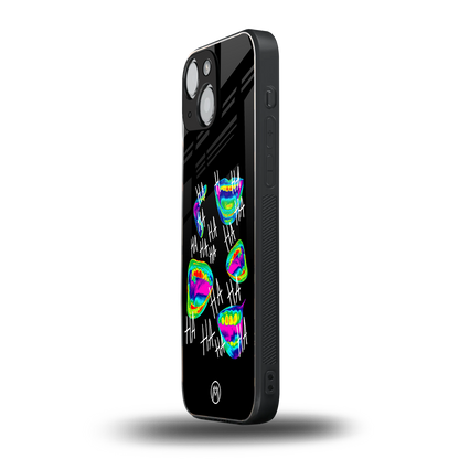 hahahahahaha back phone cover | glass case for iphone 13 mini