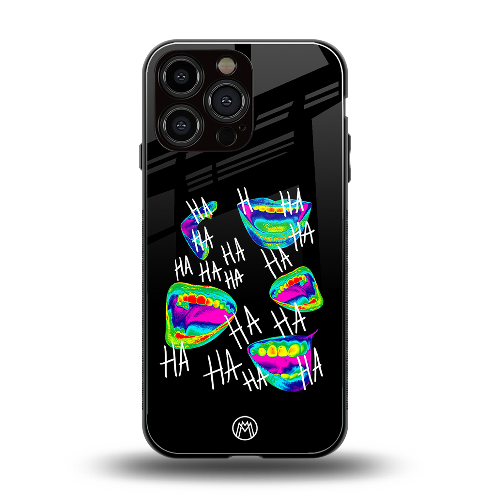 hahahahahaha back phone cover | glass case for iphone 13 pro max