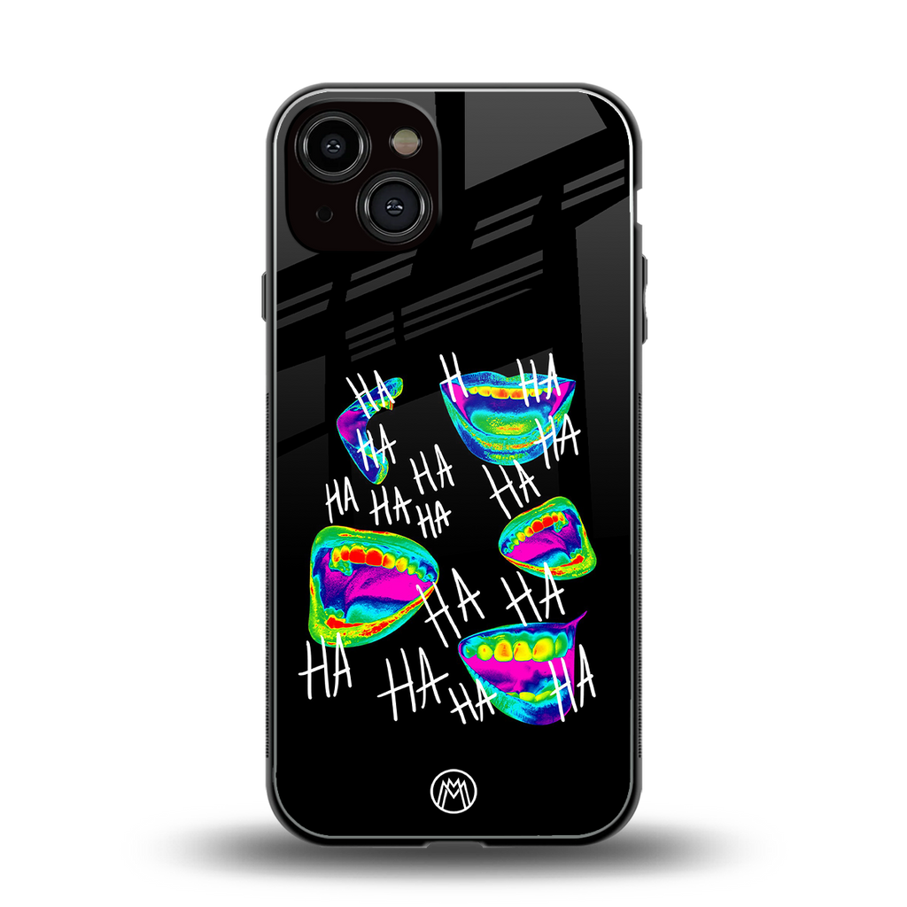 hahahahahaha back phone cover | glass case for iphone 13
