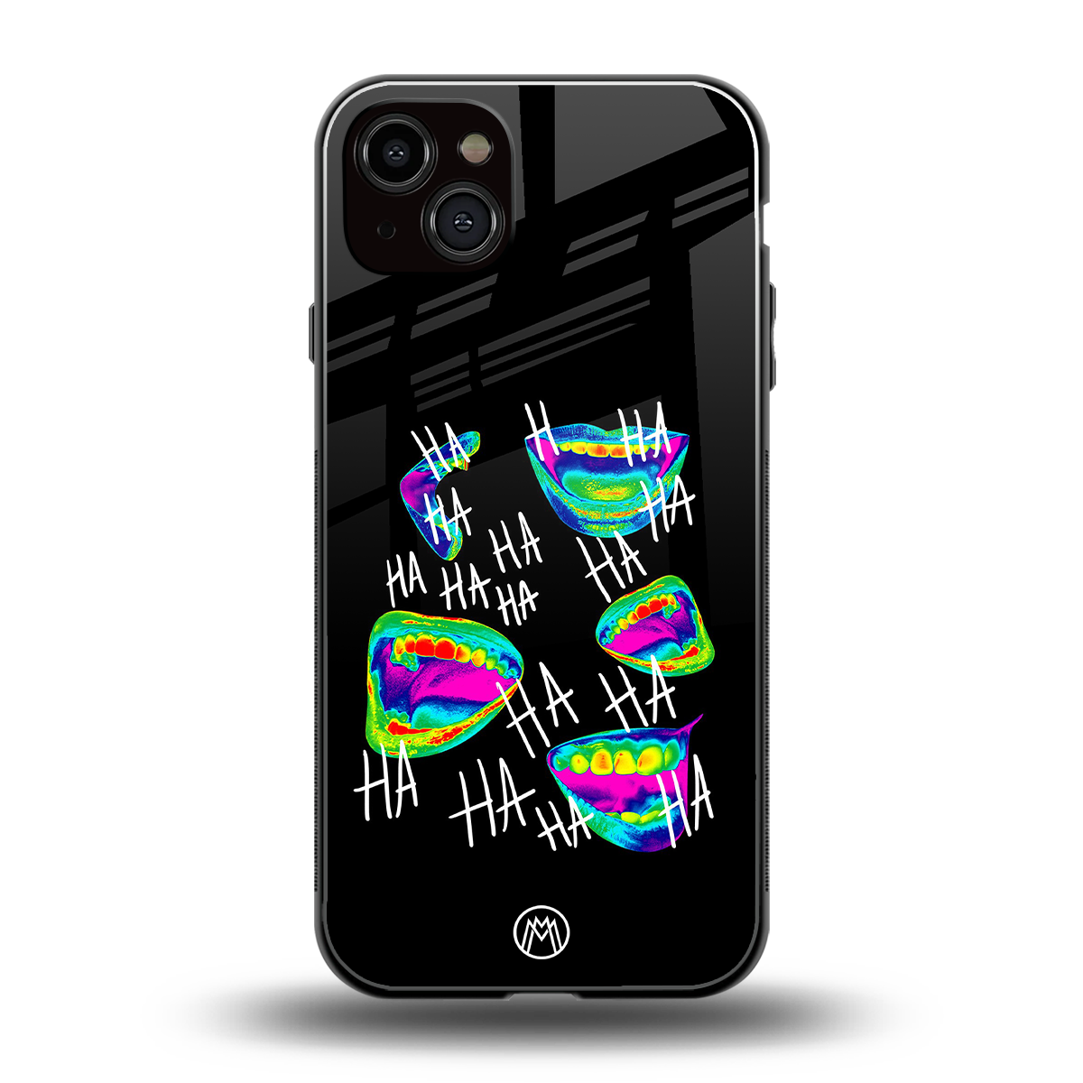 hahahahahaha back phone cover | glass case for iphone 14 plus
