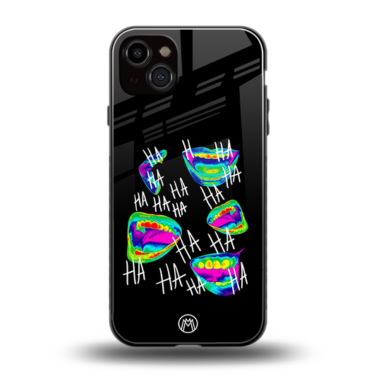 hahahahahaha back phone cover | glass case for iphone 14 plus