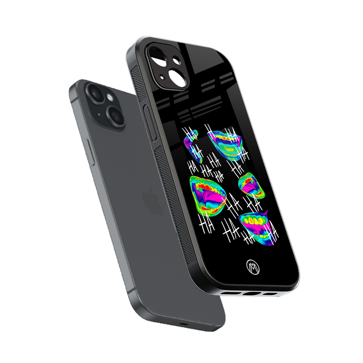 hahahahahaha back phone cover | glass case for iphone 15 plus