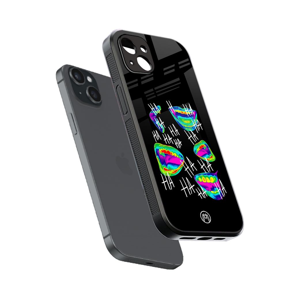 hahahahahaha back phone cover | glass case for iphone 14 plus