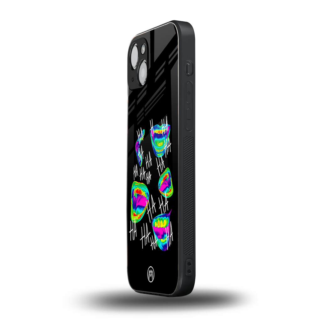 hahahahahaha back phone cover | glass case for iphone 14 plus