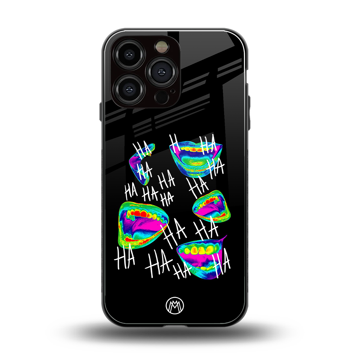 hahahahahaha back phone cover | glass case for iphone 15 pro max
